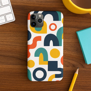 Coque iPhone 16 Pro Max Motif artistique de formes amorphes colorées funky