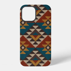 Coque iPhone 12 Motif aztèque tribal traditionnel sans couture sur