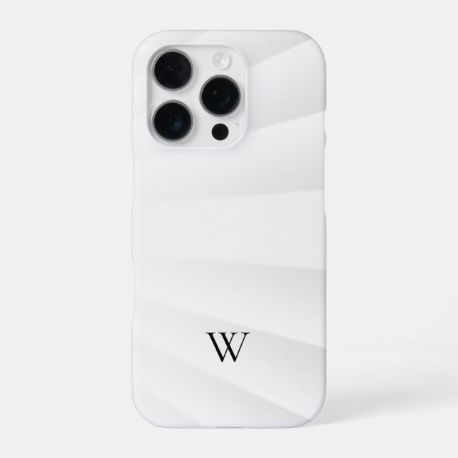 Coque iPhone Motif Blanc Moderne (Verso)
