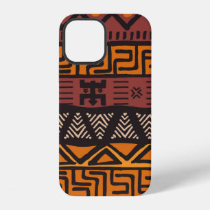 Coque iPhone 12 Motif bohème de couleur ethnique tribale avec géno
