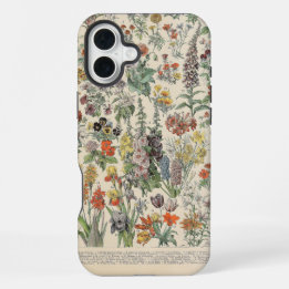 Coque iPhone 16 Plus Motif botanique vintage