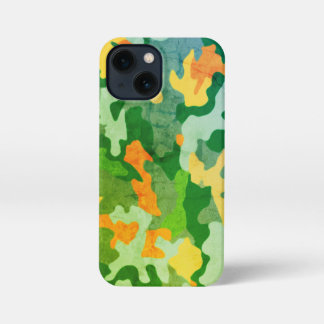 Etui iPhone 13 Mini Motif Camo couleur vive