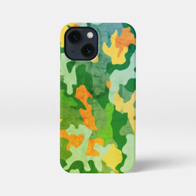 Coque iPhone Motif Camo couleur vive (Verso)
