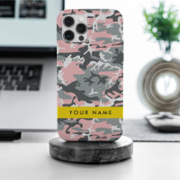 Motif camouflage rose et gris Personnalisez votre