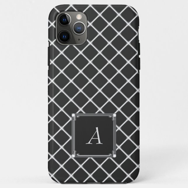 Coque iphone Motif Carré noir (Dos)