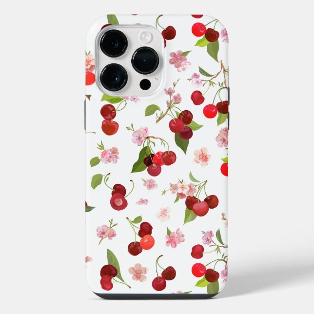 Coque iPhone Motif Cerise 1 (Verso)
