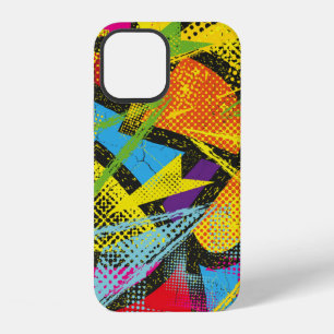 Coque iPhone 12 Motif chaotique continu abstrait. Papier peint ave