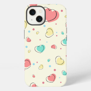 Etui iPhone 13 Motif Cœurs – Joli Design d'Amour