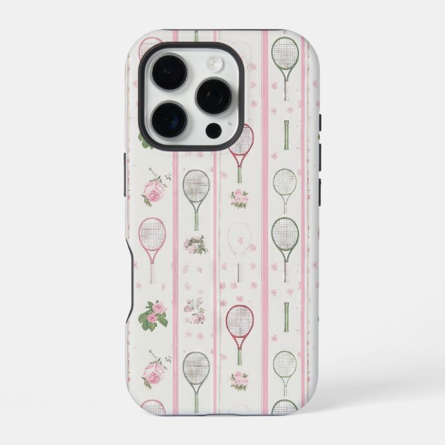 Coque iPhone Motif Collage Tennis  (Verso)