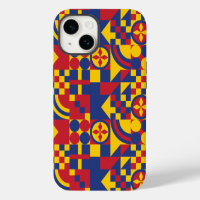 Motif coloré du drapeau de Colombie
