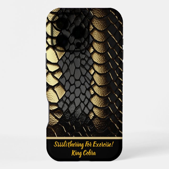 Coque iPhone Motif complexe de la peau d'un serpent (Verso)