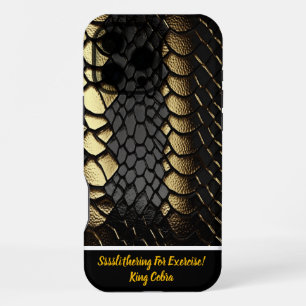 Coque iPhone 16 Pro Max Motif complexe de la peau d'un serpent