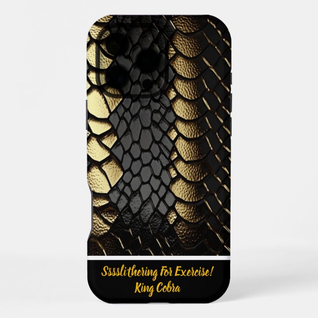 Coque iPhone Motif complexe de la peau d'un serpent (Verso)