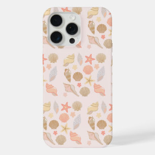 Coque iPhone 15 Pro Max Motif Coquillages Roses
