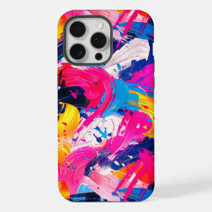 Coque iPhone 15 Pro Max motif coups de pinceaux
