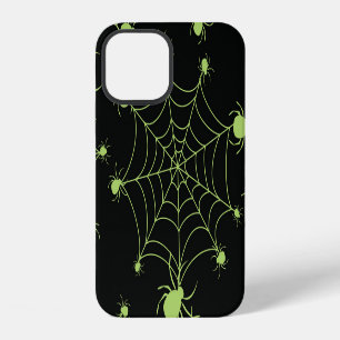Coque iPhone 12 Motif créatif Halloween Spider Net
