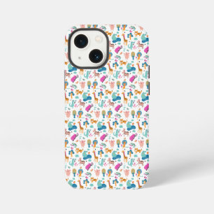 Etui iPhone 13 Mini Motif d'animaux de jungle mignons et colorés