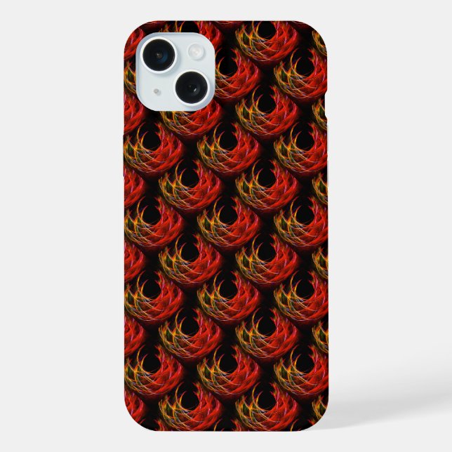 Coque iPhone Motif d'art abstrait élégant bohème moderne mignon (Verso)