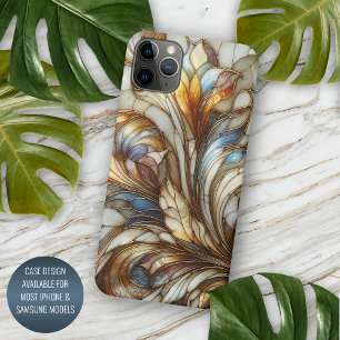 Coque iPhone 16 Pro Max Motif d'art en mosaïque de fleurs en verre coloré