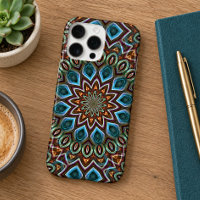 Motif d'art mandala kaléidoscope bohème élégant