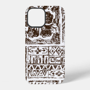 Coque iPhone 12 Motif d'art tribal tropical d'Hawaïen indigène