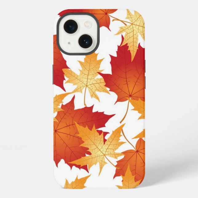 Coque iPhone Motif d'automne (Verso)