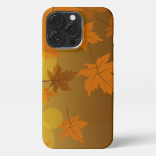 Etui iPhone 13 Pro Motif d'automne avec feuilles d'érable en chute et