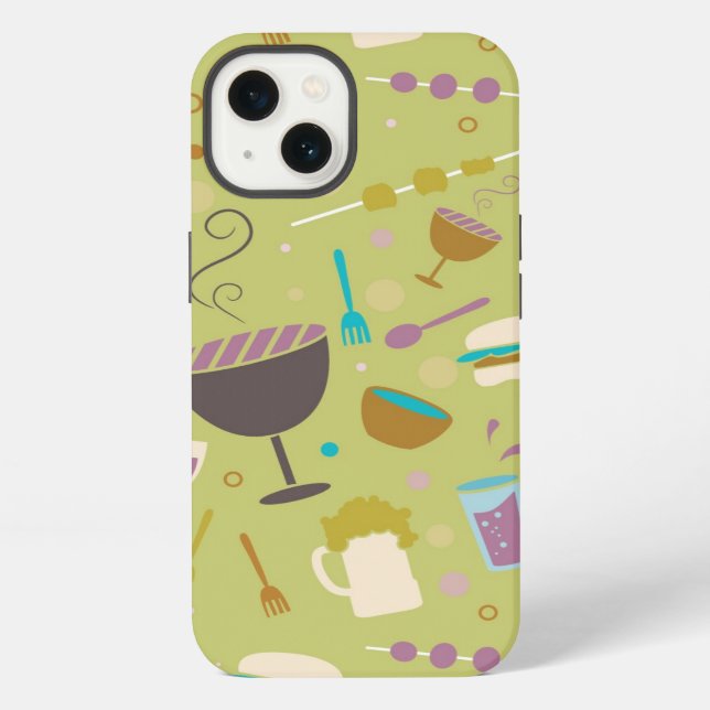 Coque iPhone Motif de barbecue (Verso)