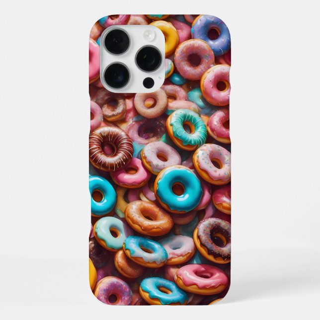 Coque iPhone Motif de beignet délicieux (Verso)