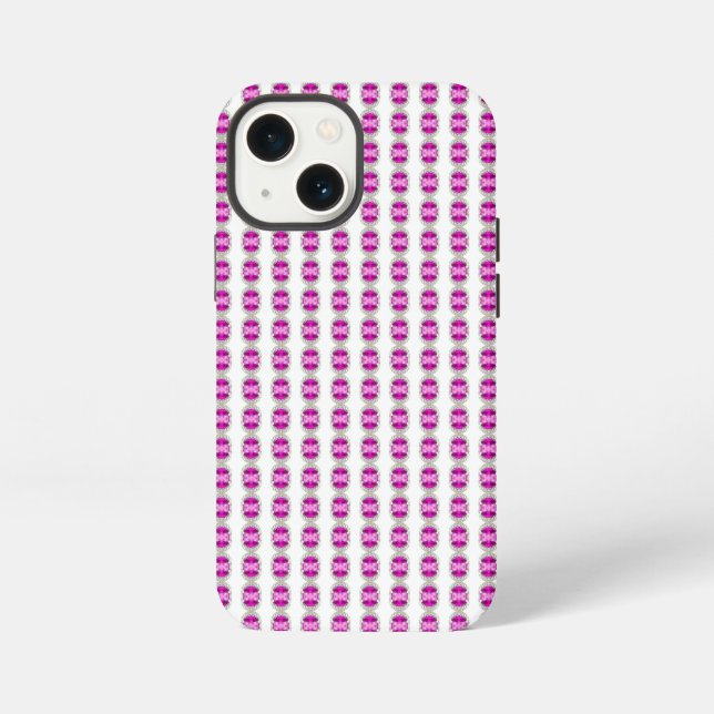 Coque iPhone Motif de bijoux rouge (Verso)