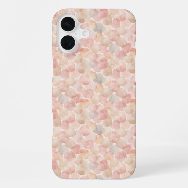 Coque iPhone Motif de blob aquarelle (Verso)