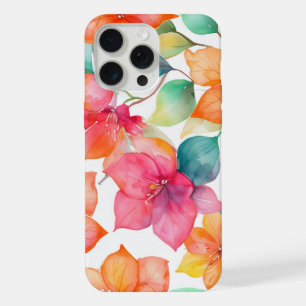 Coque iPhone 15 Pro Max Motif de bougainvilliers tropicaux