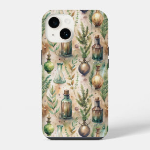 Coque Pour iPhone 14 Motif de bouteilles apothécaires vintages (3)
