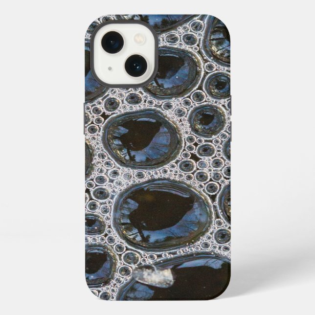 Coque iPhone Motif de bulle abstrait (Verso)