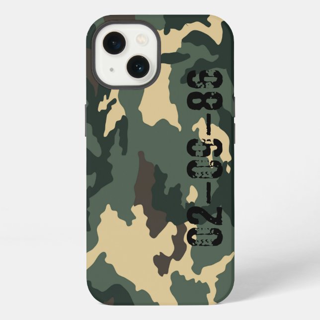 Coque iPhone Motif de camouflage (Verso)
