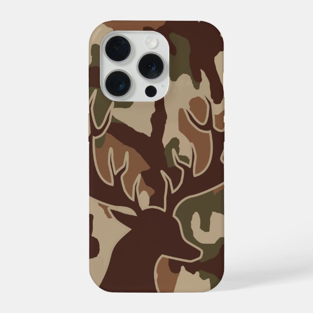 Coque iPhone Motif de camouflage de cerf chasse faune (Verso)