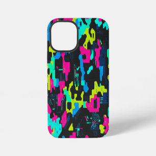 Coque iPhone 12 Mini Motif de camouflage néon