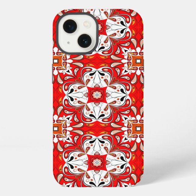 Coque iPhone Motif de carreaux de céramique portugais (Verso)