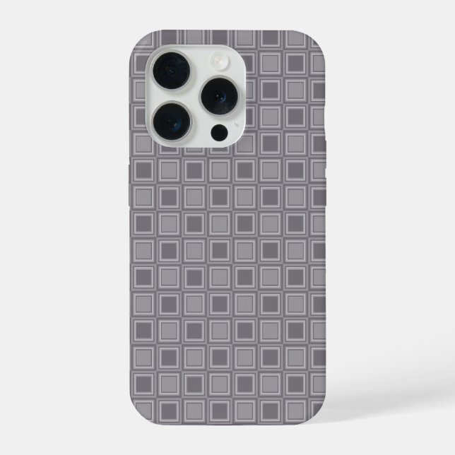 Coque iPhone Motif de carrés (Verso)