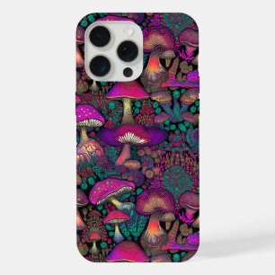 Coque iPhone 15 Pro Max Motif de champignon psychédélique tripant