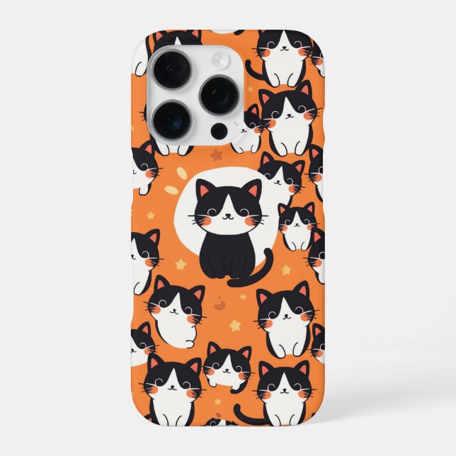 Coque iPhone Motif de chat adorable (Verso)