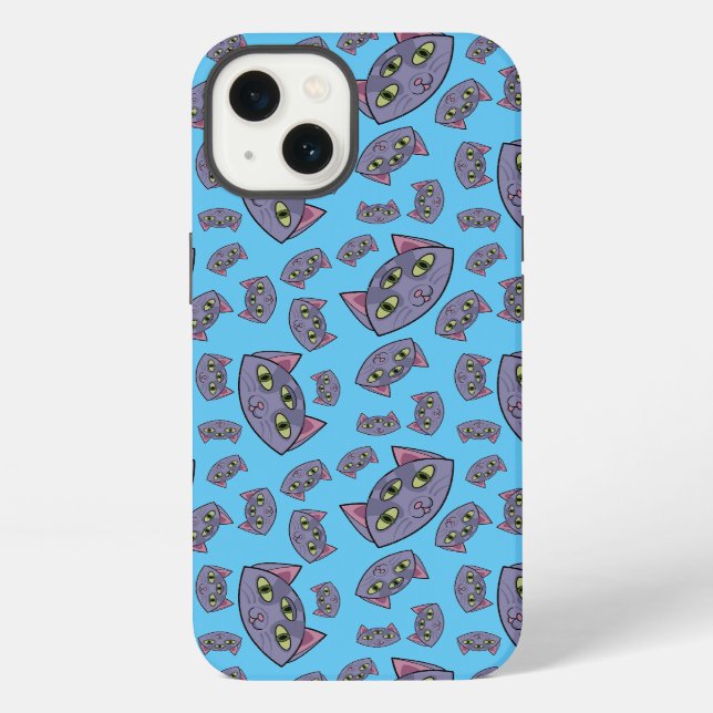 Coque iPhone Motif de chat extraterrestre (Verso)