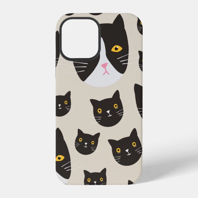 Coque iPhone Motif de chat sans joint/ (Verso)