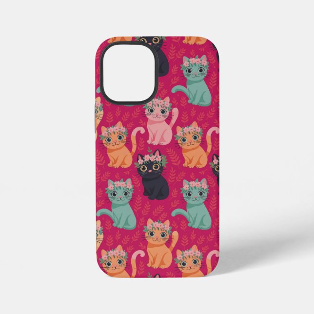 Coque iPhone Motif de chatons pastel mignons (Verso)
