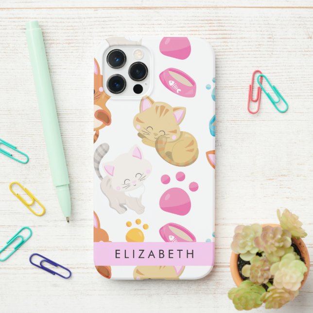 Coque iPhone Motif De Chats, Chats Mignons, Kitty, Paws, Votre  (Sur le bureau)