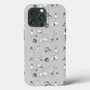 Etui iPhone 13 Pro Motif de chats mignons jouant et faisant des bêtis