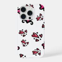 Motif de cœurs roses – Joli dessin gribouillé