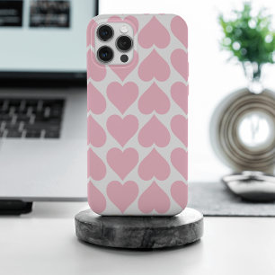 Coque iPhone 15 Pro Max Motif de cœurs roses, romantique, amour