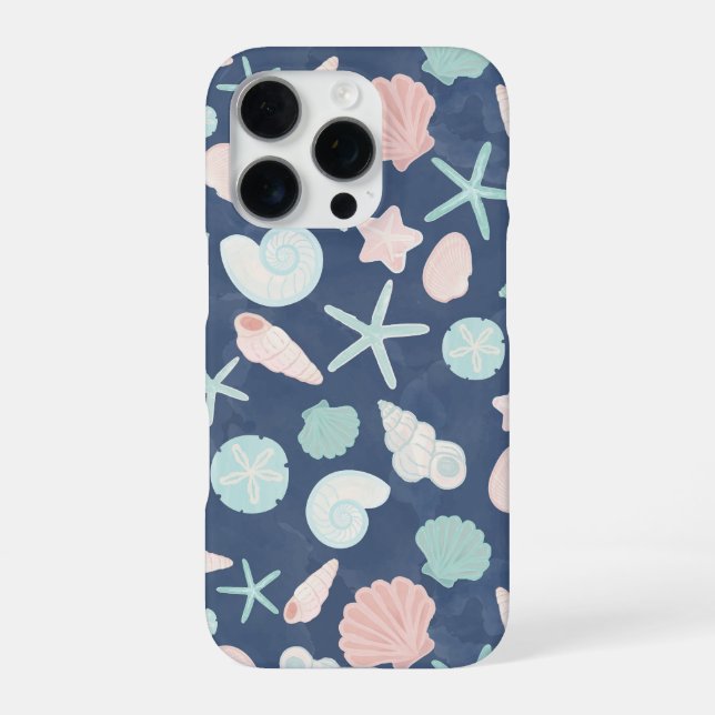 Coque iPhone motif de coquillages (Verso)