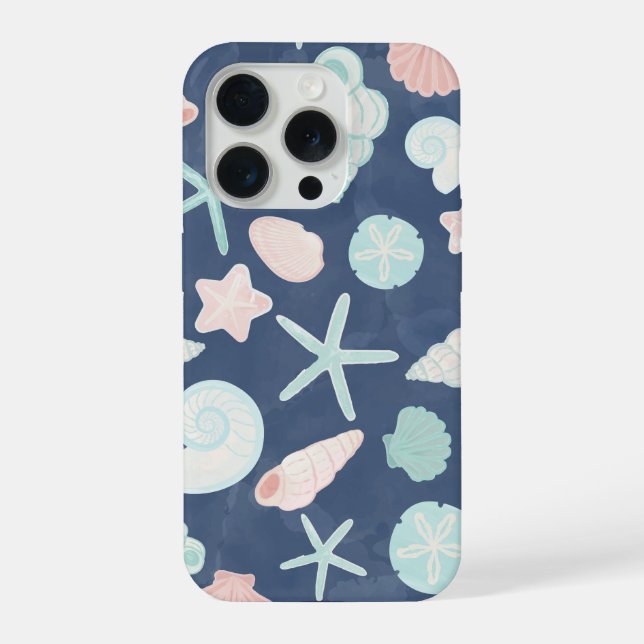 Coque iPhone motif de coquillages (Verso)